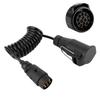 Trailer Wiring Spring Wire Connection Cables Extension Cord Caravan Connectors 12V 7 To 13 Pin