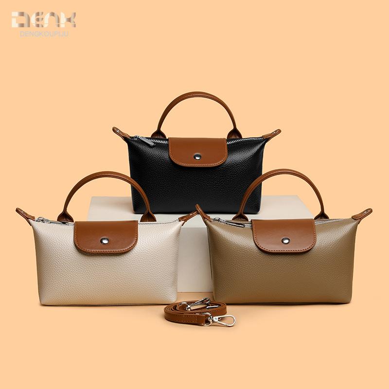 Real cowhide handbag winter new trendy fashion Longxiang bag shoulder messenger bag first layer cowhide women's bag