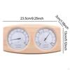 Wood Sauna Room Thermometer Hygrometer, High Temp Resistant with Back Hanging Hole Double Dial