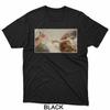 Grappige Kat Slaap Sarcastic Schepping van Adam Kat Meme Kattenliefhebber T-shirt