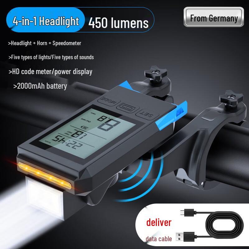 

SENOWOIRY Multifunction Bicycle Front Light