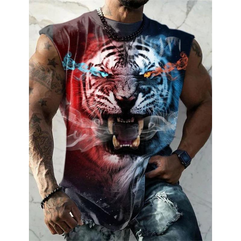 Canotta casual da uomo con scollo rotondo e comoda