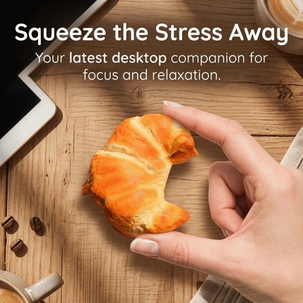 Slow Rising Squishy Croissant Squeeze Toy Super Soft Sensory Fidget Cake Children Gift