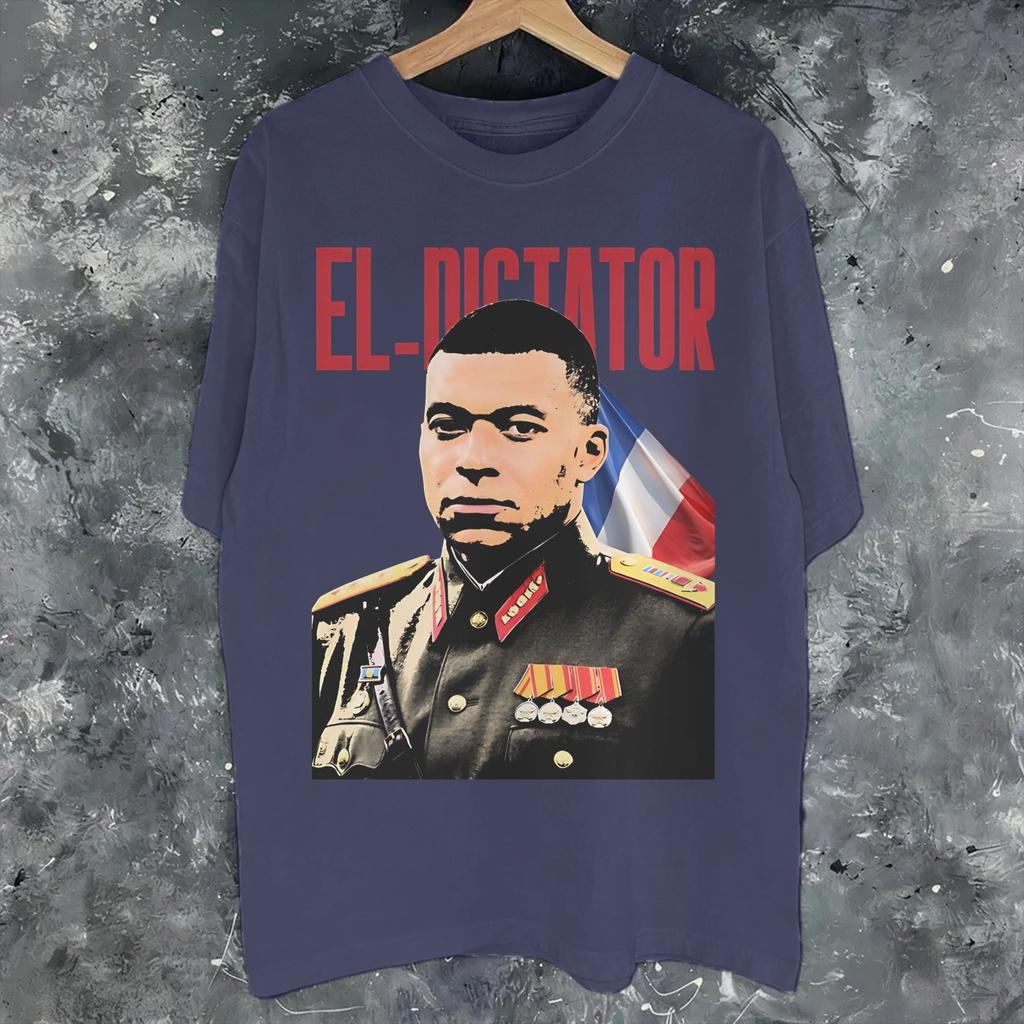 Kylian Mbappe Il Dittatore Merch T-shirt Unisex Cotone Maglietta Grafica T-shirt Abbigliamento