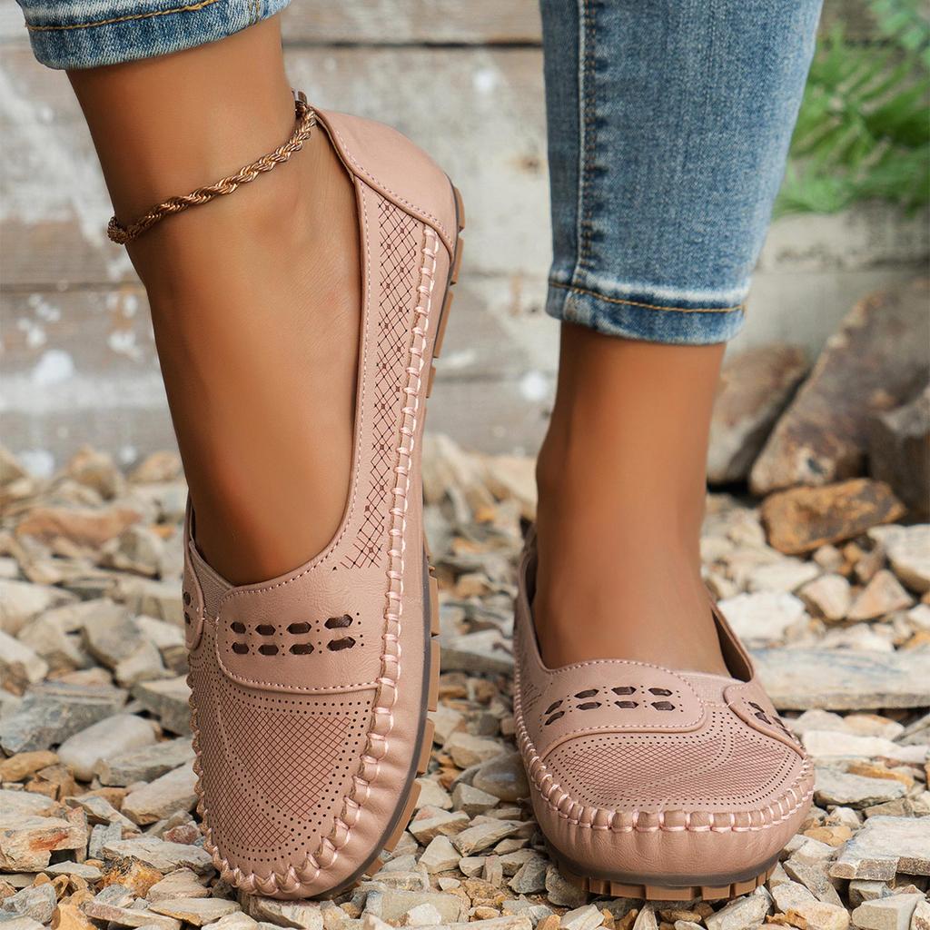 Mocassini Ortopedici Scarpe Per Donna Mocassini Ortopedici In Pelle Scarpe Eleganti Per Donna Scarpe Piatte Leggere Comfort Casuale - Scarpe Da Passeggio Con Fiore
