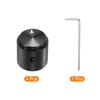 uxcell Aluminum Potentiometer ID x OD x Universal Volume Tone Control Knob for Guitar and Bass with Arrow Black 4-Piece Knob, 1/4" (6mm) 5/8" (15mm)