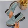 New Large-sized Loafers, Women's Shoes, Versatile and Casual, with Thick Heels and Soles