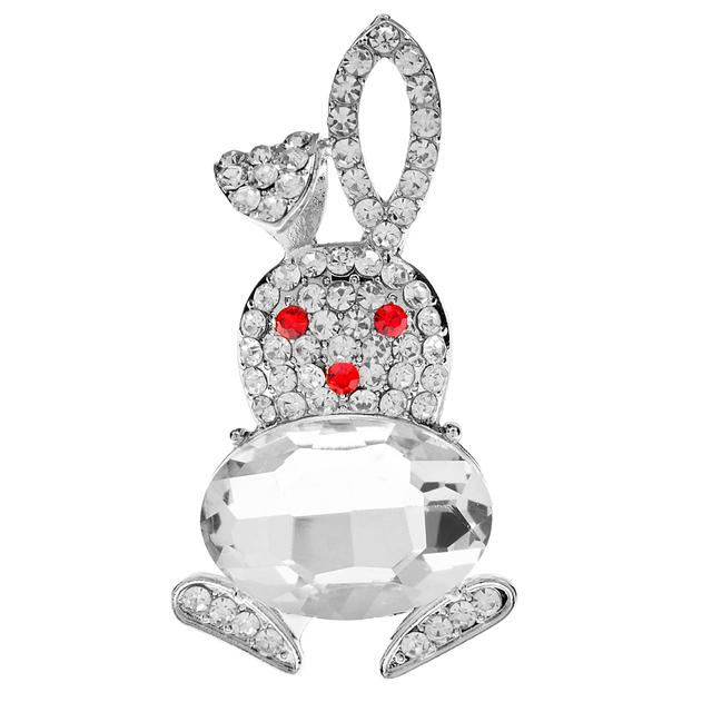 

Броши со стразами в виде кролика для женщин, дизайн животных, модные ювелирные изделия, доступные цвета, высокое качество, новое поступление белый