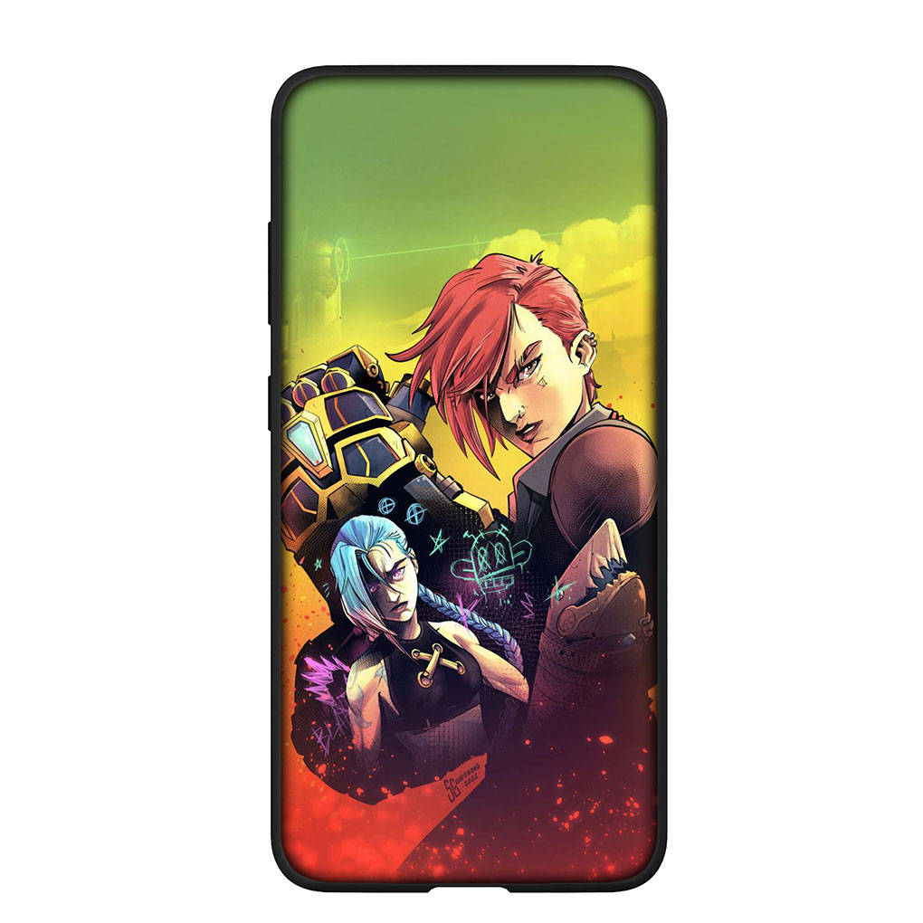 

для iPhone 16 15 Xiaomi Redmi Note 13 12 11 Pro Max X 9 14 Plus XR Samsung Galaxy S24 S23 Huawei OPPO чехол Game Arcanes Wallpaper Jinx Vi чехол для телефона for Samsung Galaxy S22 Ultra аэро