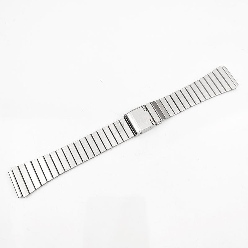 

Запасной ремешок из нержавеющей стали для моделей часов A158/A159/A168/F91/W-217 A158/A159/A168/F91/W-217 серебряный