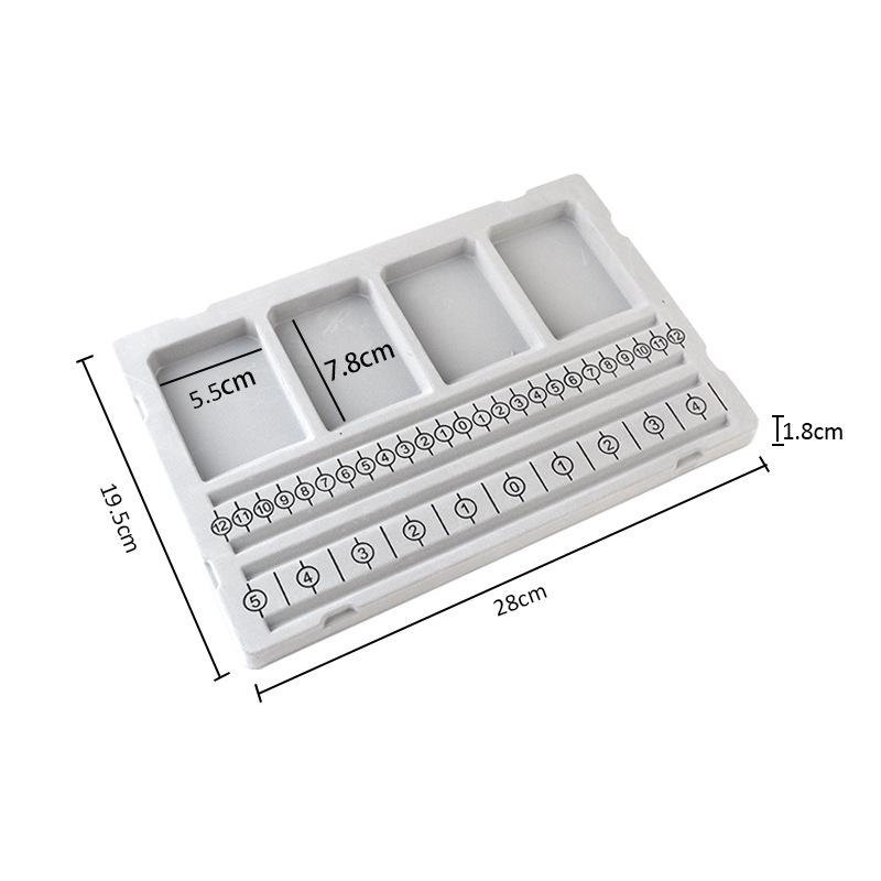 Portable Bead Board For Bracelet Necklace Tray Beading Accessories Measuring Tools Crafts For Jewelry Making DIY PP Beading Tool