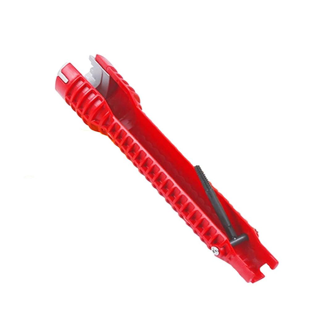 Flume Wrench 8 in 1 Design Multifunctional Red Color Sink Faucet Installer Wrench for Kitchen