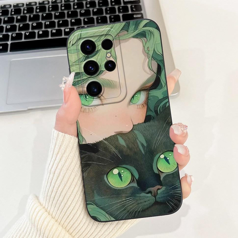 For Samsung Galaxy S24 Ultra Case Beautiful Cartoon Cover S24Ultra S928B S928U Soft TPU Phone Case For Samsung S24 Ultra Shell