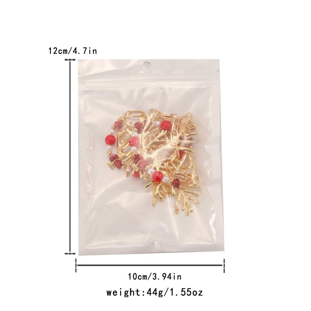 Beach natural vacation style coral necklace fashionable collarbone chain Bohemian style