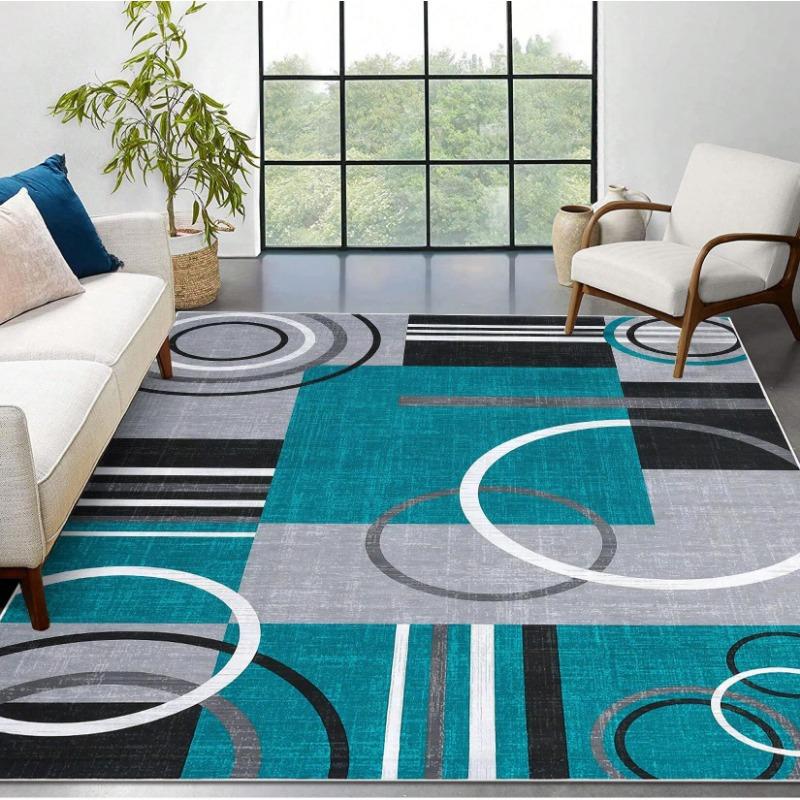 

Nordic Style Large Area Rug Non-Slip Wear-resistant Carpet for Living Room Bedroom Soft Floor Mat Easy Clean Home Decor Beauty 40X60CM
