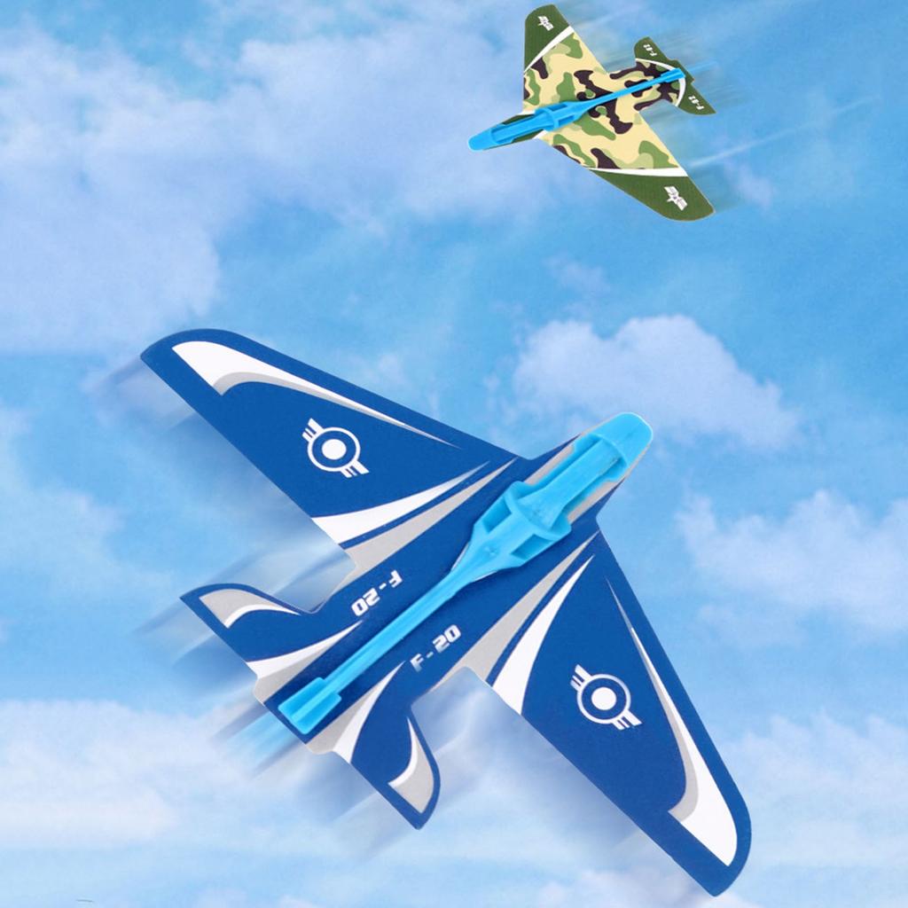 Toy Airplane  Catapult Bubble Airplane Shooting Game Outdoor Toy Birthday Gift