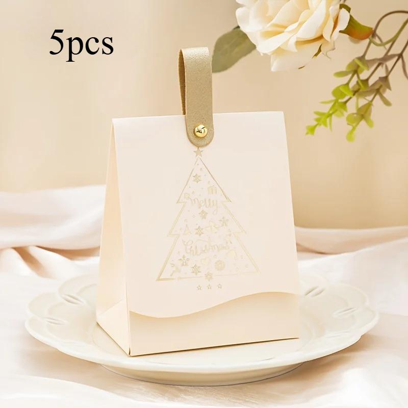 

Festive Candy Bag Three-color Party Favor Box Holiday Gift Box Decoration Suitable for Holiday Birthday Wedding Party Use