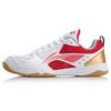 New LINING Men's Table Tennis Training Shoes - White/Red APTP001-2