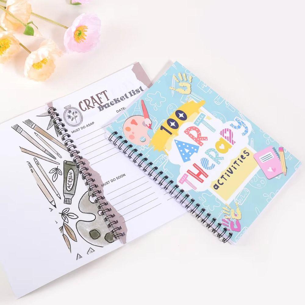 Art Plan Table Art Drawing Patterns Notebook Watercolour Pencil Color Filling Art & Emotions Guidebook