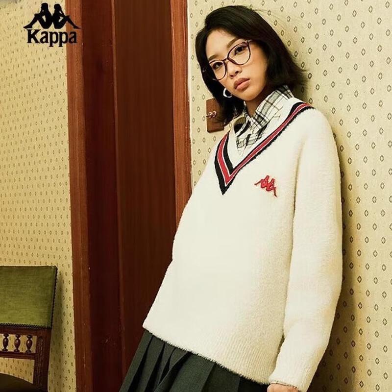 Kappa Women s Striped Color-Block Knit Sweater L 7390₽