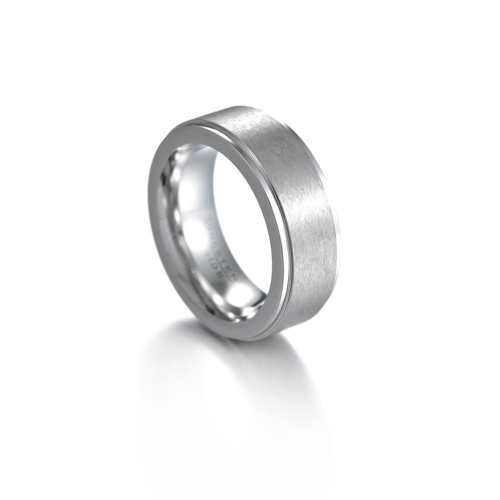 Men's Brushed Sand Surface Titanium Steel Ring European and American Fashion Simple Men's Accessories
