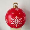 Giant Inflatable Christmas Decorated Ball - Inflatable Yard Decorations with Cute Pattern,  Durable and Reusable, Christmas Yard Decorations,