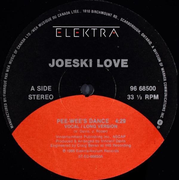 

12inch Record JOESKI LOVE PeeWees Dance 9668500 Elektra 1986 Canada Rap HipHopRB Used