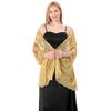 Tulle Tassel Wrap Hollow Out Evening Dress Scarf Embroidery Sequins Shawls  Belly Dancing Belt