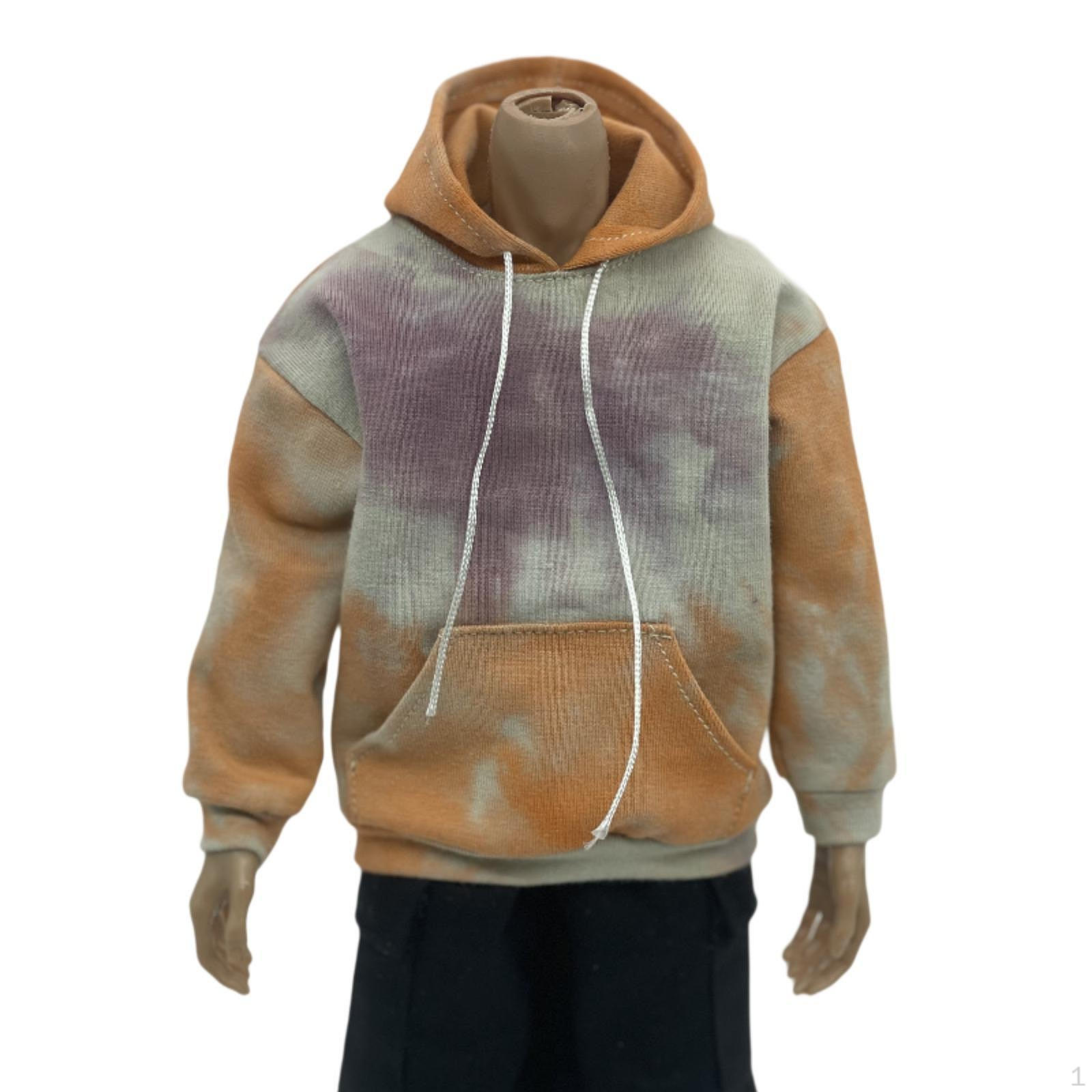 

1/6 Масштаб Кукольная Верхняя Одежда для 12-дюймовой Модели, Одежда Мужская Фигурка Hoodies