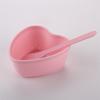 10Pcs Plastic Facial Mud Mixing Bowl with Spatula Women DIY Face Clay Love Heart Stirring Bowl Professional Home Salon Beauty Skincare Mixing Bowl