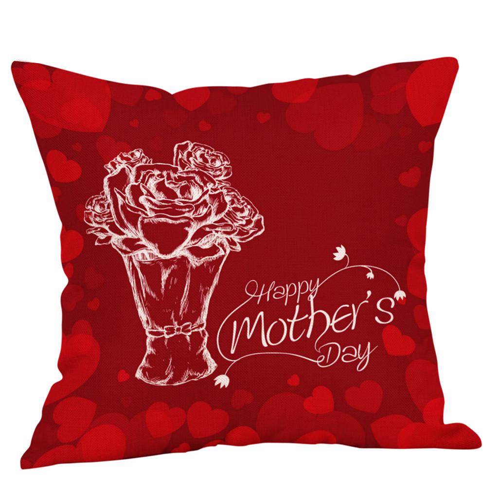Happy Mother's Day  Case Sofa Bed Home Decoration Festival Cushion Cover