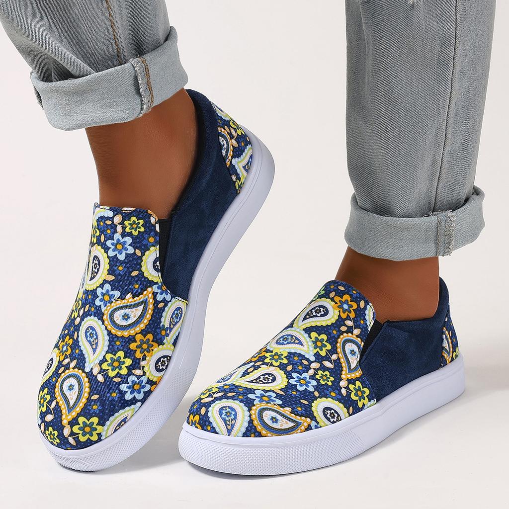 Fashion Women Shoes Autumn Casual Female Sneakers Slip-on Shallow Mouth Modis Low Heels Flats Fall Slip On New 2025 Dress Summer Rubber