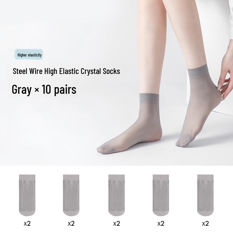 Ultra-Thin Summer Sheer Stockings: Wear-Resistant, Snag-Free, Invisible, Black & Nude