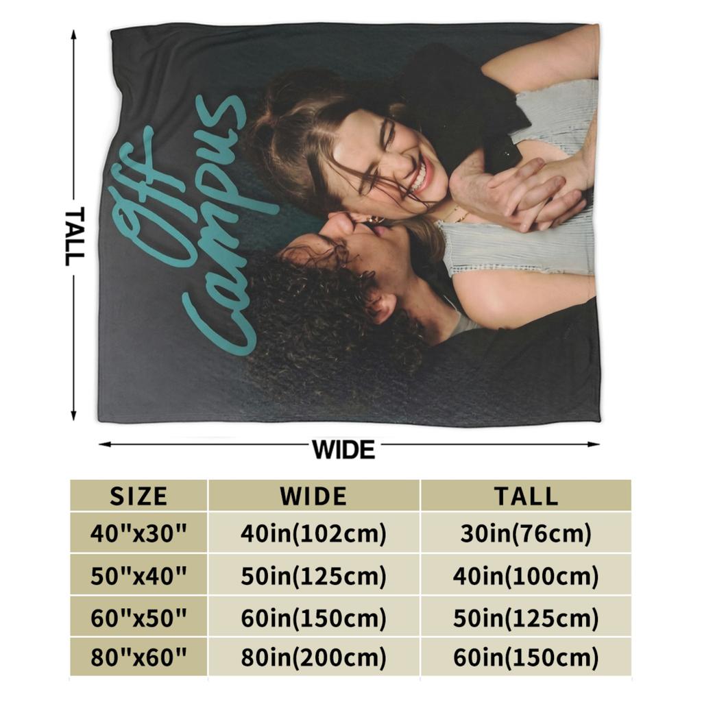 Off Campus Hockey Romance Flannel Throw Blankets Blanket for Bed Travel Lightweight Bed Rug,