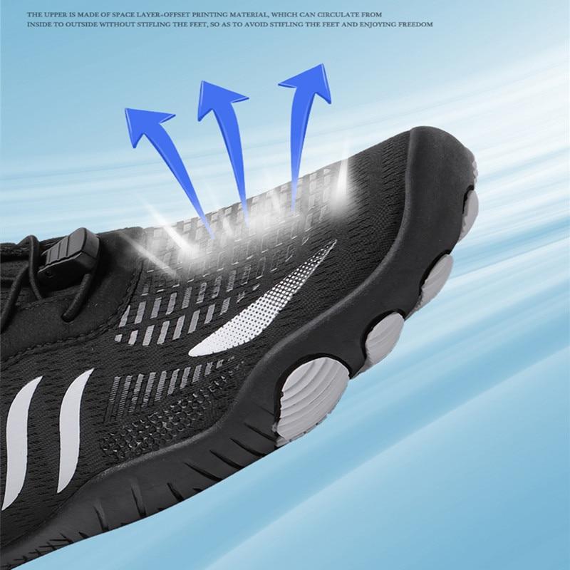 Pánské dámské prodyšné plážové boty na plavání Rychleschnoucí aqua ponožky Boty do bazénu Surfing Potápění Rybaření Brodění Tenisky