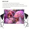 2D Dreamy Pink Forest Fairy Tale Backdrop for Photography & Event Banner