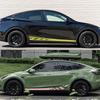 Car Vinyl Side Decals for Tesla Model Y Body Side Sticker Stripes Racing Style Decor Decal Modification Stickers 2Pcs