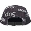 Supreme Gorra de Campo de Mezclilla con Logos Jacquard Índigo