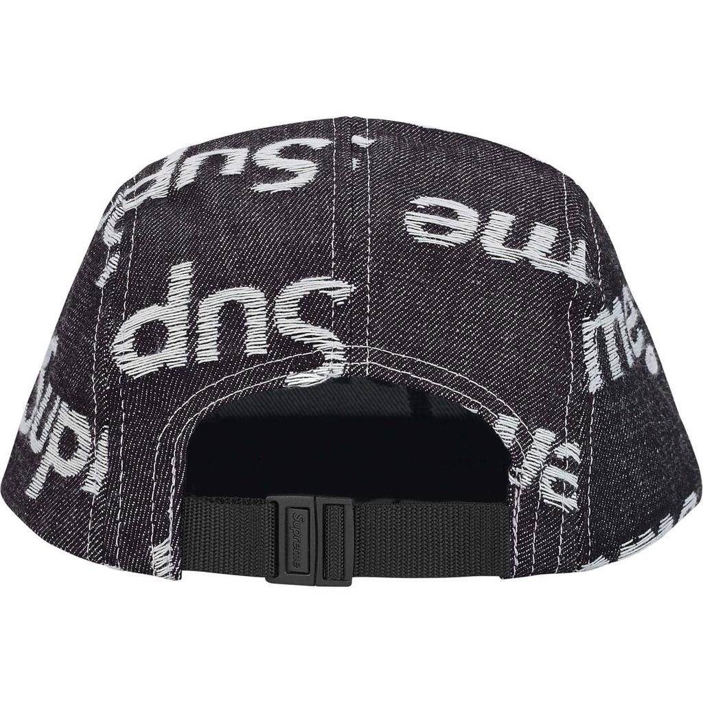 Supreme Gorra de Campo de Mezclilla con Logos Jacquard Índigo