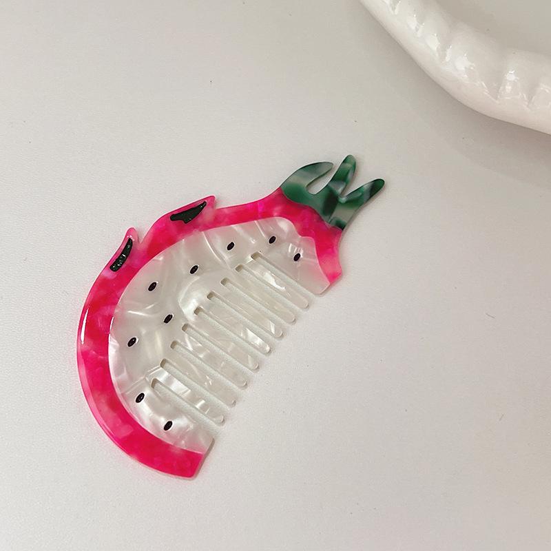 1PC New Acetate Hair Comb Wide Tooth Detangling Comb Cute Dog Swan Design Luxury Gift Quality Hair Brush