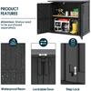 Large Outdoor Resin Storage Shed 36 Cubic Feet Garden Horizontal Storage Box Weather Resistant Extra Capacity