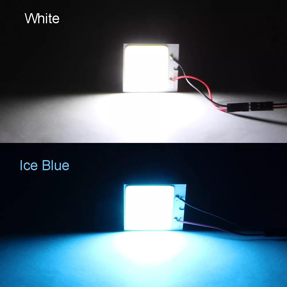 COB Panel Light With Resistance 16/24/36/48LEDs Decorative Automotive Lights Lamps White Roof Cool Blue Cars Ice Car 12V For Kit