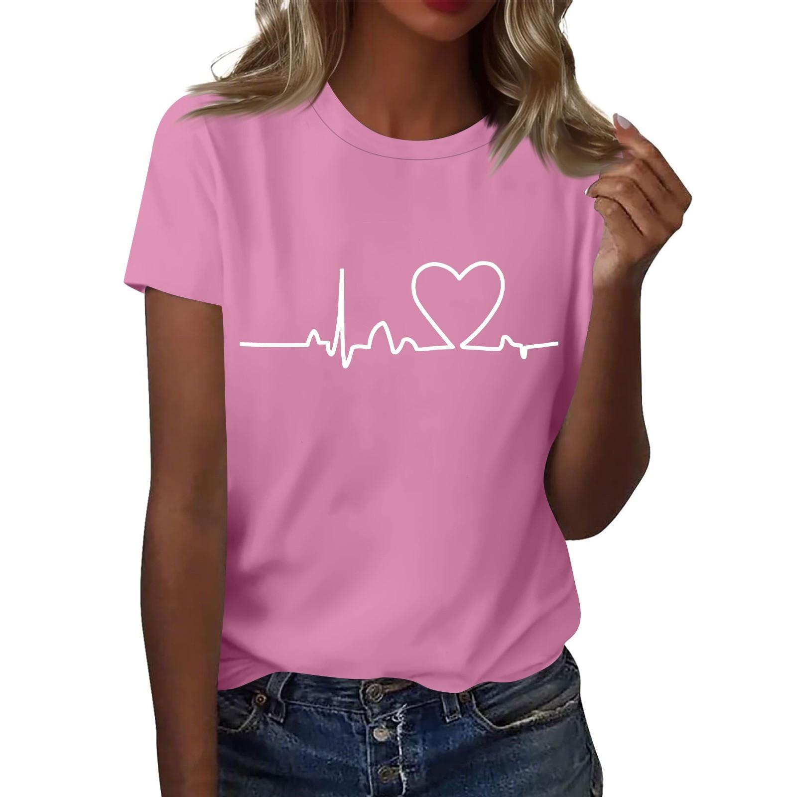 

Жіноча футболка з коротким рукавом Soild Sexy Cute Tee Slim Fit Tight Crop-Top M рожевий