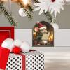 Christmas Mouse Reading, Mouse Hole, Living Room, Study, Home, Wall Decoration Stickers