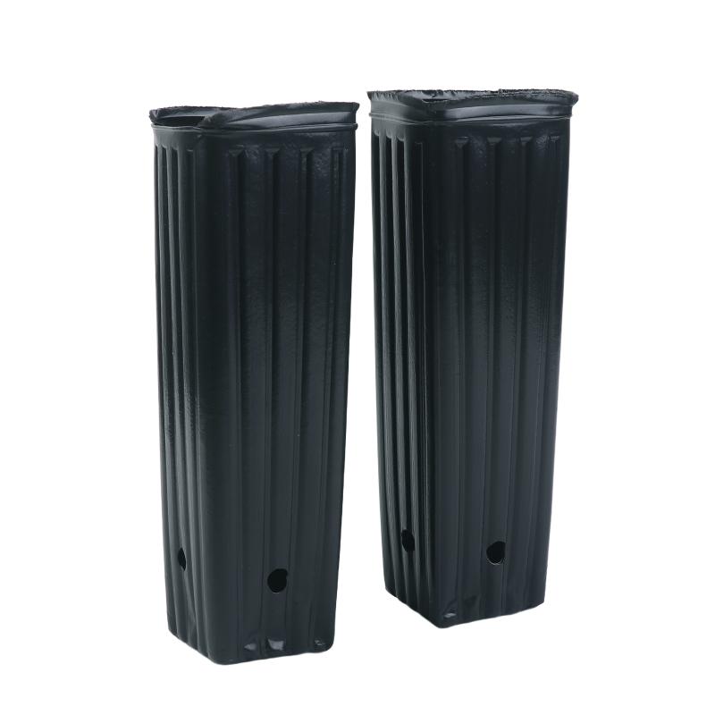 20Pcs Plastic Deep Nursery Pots Treepots With Ventilation And Drainage Black Square Seed Starting Pots Flower Plant Containers