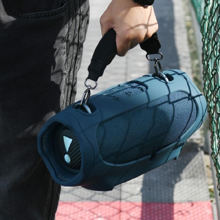 Portable Silicone Case Carrying Storage Bag with Shoulder Straps for Xtreme 4 Speakers for Travel Home Office