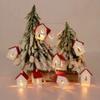 1Set Christmas Led String Lights Illuminated Wooden House Lights Christmas Tree Top Star Lights Starry Sky Decorative Lights