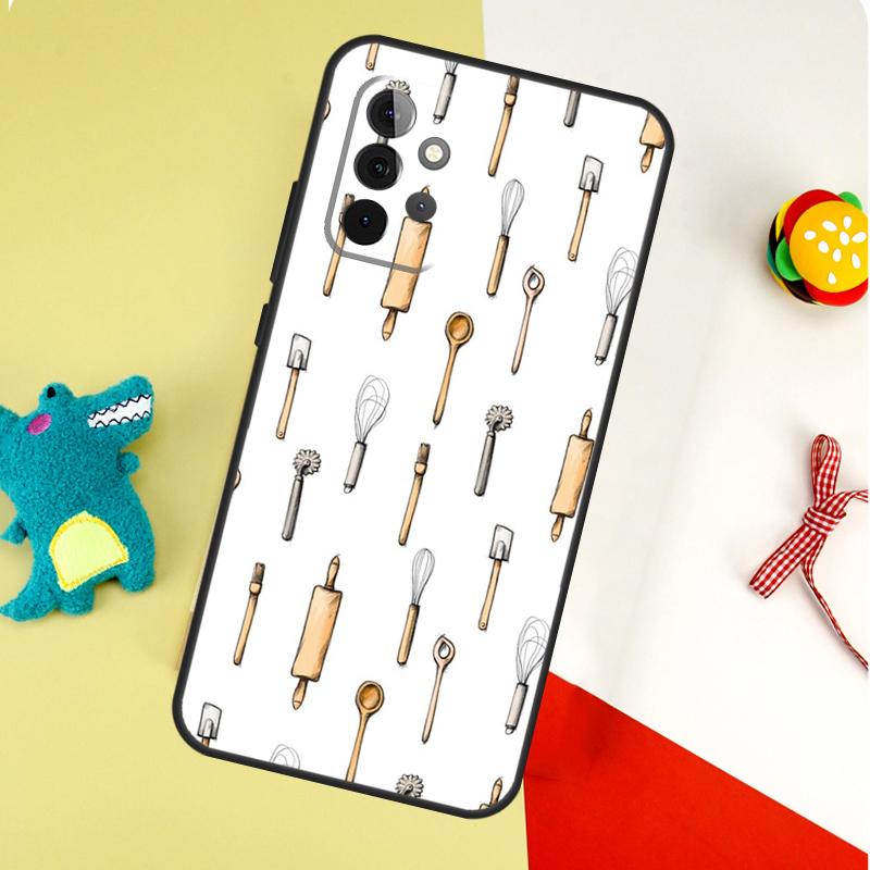Baking Cook Chef Case For Samsung Galaxy A54 A34 A24 A14 A12 A22 A32 A42 A52 A72 A52S A51 A71 A13 A53 Cover