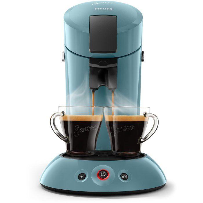 Cafetiere a dosette - PHILIPS - SENSEO - HD6553/21 - Original - Bleu Gris