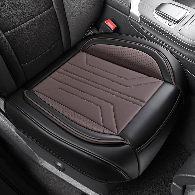 Universal All-Season Leather Car Seat Cushion for SUVs, Off-Road, Sedans, and Trucks